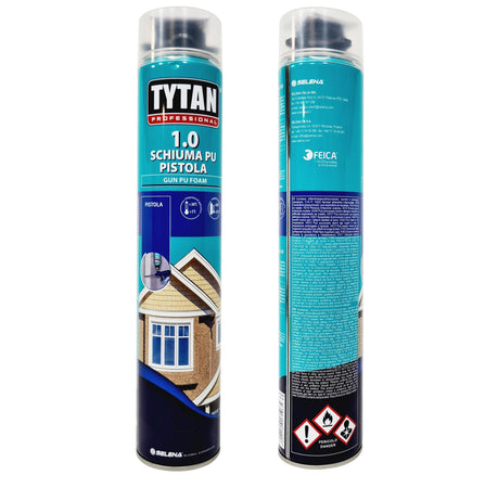 Schiuma poliuretanica "Tytan" multiuso 750 ml per coibentazioni e sigillature