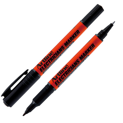 Marcatore Permanente A Doppia Punta 0,4 E 1,0 Mm Per Elettricisti Nero Artline