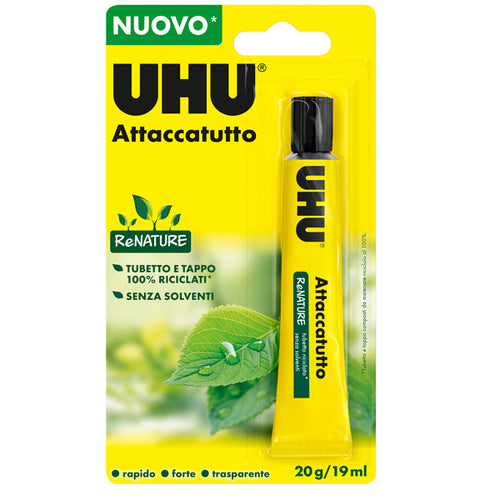 Colla Uhu Attaccatutto Senza Solventi 20Ml In Blister