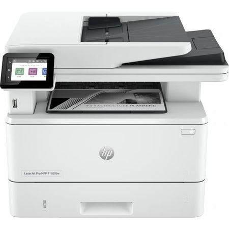 HP MULTIFUNZIONE LASER A4 B/N, LASERJET PRO 4102DW, SERIE 4000, 40PPM, ADF, FRONTE/RETRO, USB/LAN/WIFI, 3 IN 1