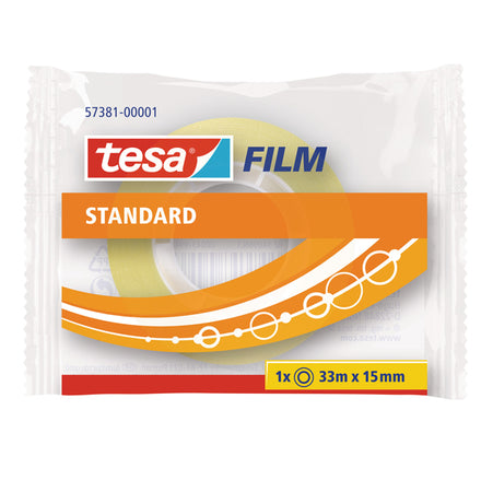 Nastro Adesivo Trasparente Tesafilm 33Mx15Mm Conf. Singolarmente Tesa