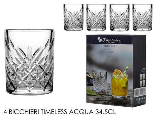 Set 4 Bicchieri Timeless Acqua