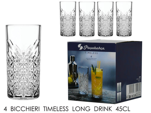 Set 4 Bicchieri Timeless Long Drink