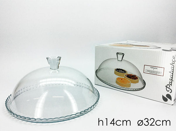 Piatto con coperchio trasparente 32cm