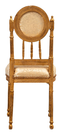 Biscottini Sedia poltrona stile francese Luigi XVI in legno massello di faggio