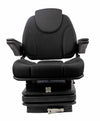 Sedile Activo Standard in tessuto nero con molleggio meccanico e braccioli