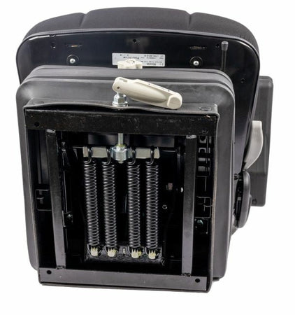 Sedile Activo Standard in tessuto nero con molleggio meccanico e braccioli