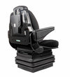 Sedile Activo Standard in tessuto nero con molleggio meccanico e braccioli