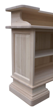 MOBILE BAR ARTE POVERA LEGNO DI PIOPPO TINTA NOCE 131x47x103 (1223)
