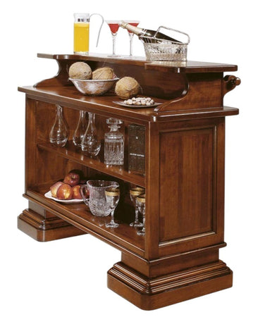 MOBILE BAR ARTE POVERA LEGNO DI PIOPPO TINTA NOCE 131x47x103 (1223)