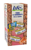 Life Cat Natural Multipack Tonno con Gamberetti per Gatti 6x50 gr