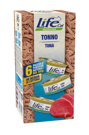 Life Cat Natural Multipack Tonno per Gatti 6x50 gr