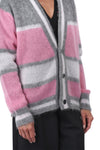 AMARANTO Amaranto - Cardigan - 461287 - Grigio/Rosa da donna