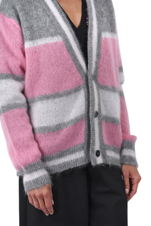 AMARANTO Amaranto - Cardigan - 461287 - Grigio/Rosa da donna