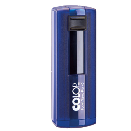 Timbro Pocket Stamp Plus 40 23X59 Mm 6 Righe Autoinch. Blu Indingo Colop