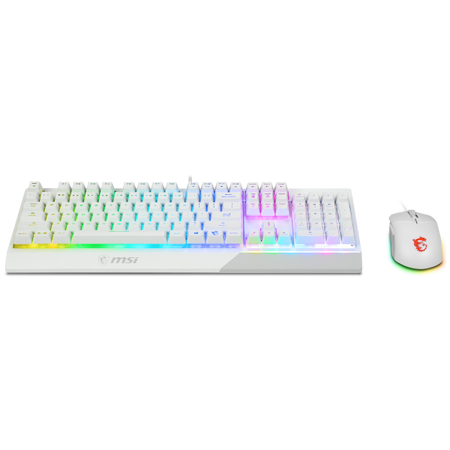 Tastiera e Mouse Gaming USB Meccanica Vigor GK30 Retroilluminata Colore Bianco (Layout Italiano)