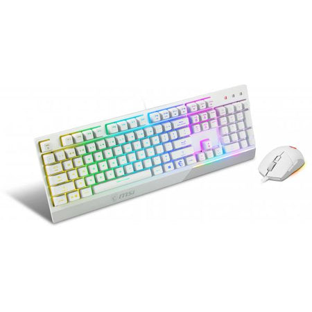 Tastiera e Mouse Gaming USB Meccanica Vigor GK30 Retroilluminata Colore Bianco (Layout Italiano)