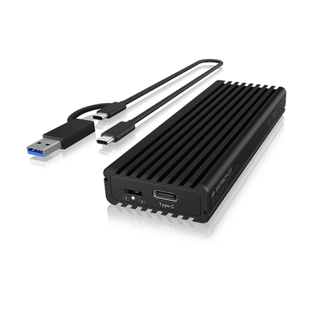 ICY BOX Case esterno per SSD M.2 NVMe con Type-C- 10 Gbit/s- toolless