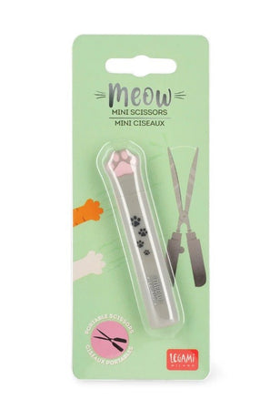 Legami, Mini Forbici a Forma di Zampa di Gatto,Tema Meow