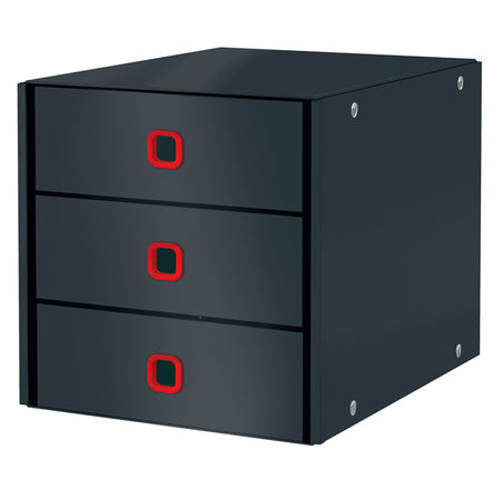Cassettiera 3 Cassetti Clickstore Grigio Cosy Leitz