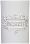 Biscottini Contenitore per spaghetti in porcellana bianca Shabby L10xPR10xH30 cm