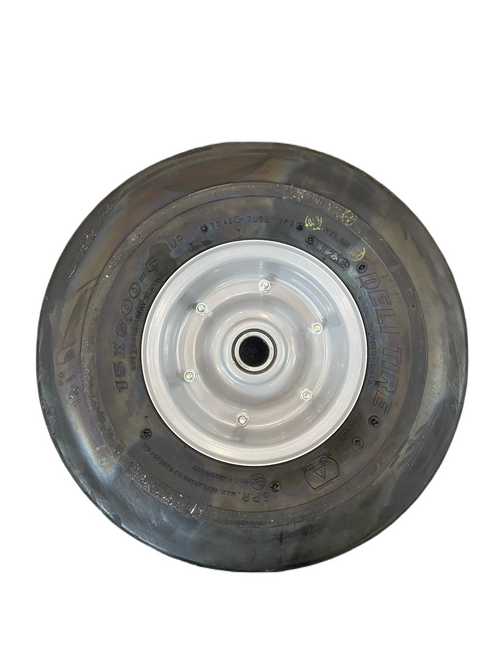 Ruota pneumatica 15x6.00/6 6PR con cerchio in ferro foro Ø 25mm