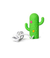 Legami, Mini Hub USB a 4 Porte, Cactus Usb Hub