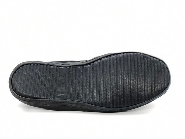 COX Pantofole chiuse nere in tessuto con fondo in gomma Nanchino espadrillas