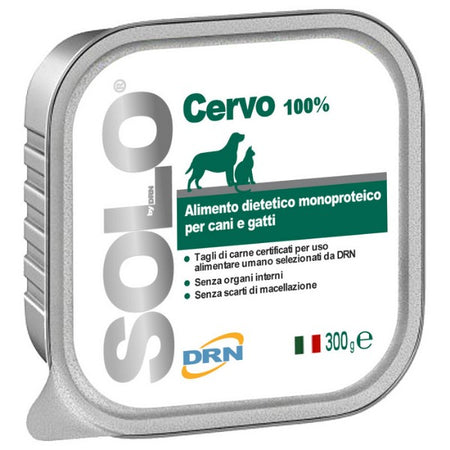DRN Solo Cervo Alimento Monoproteico per Cane e Gatto
