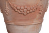 Biscottini Vaso in terracotta Galestro festonato 100% Made in Italy, interamente fatto a mano