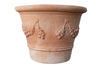 Biscottini Vaso Terracotta Galestro festonato Biscottini fatto a mano Italia D115 H80