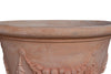 Biscottini Vaso in terracotta Galestro festonato 100% Made in Italy, interamente fatto a mano