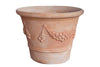 Biscottini Vaso Terracotta Galestro festonato Biscottini fatto a mano Italia D115 H80