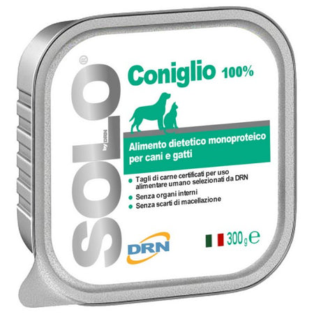 DRN Solo Coniglio Alimento Monoproteico per Cane e Gatto