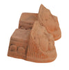 Biscottini SET 8 PIEDINI SOTTOVASO INVECCHIATI, IN TERRACOTTA TOSCANA 100% MADE IN ITALY INTERMENTE LAVORATA A MANO L10XPR8XH8 CM