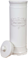 Biscottini Biscottini Contenitore Porta Spaghetti Porcellana Bianca Shabby Chic 10x10x30