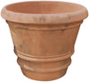 Biscottini Biscottini Conca liscia invecchiata terracotta Toscana Made Italy 70x60 vaso