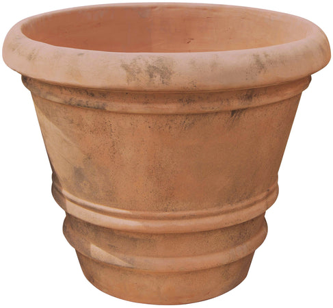 Biscottini Biscottini Conca liscia invecchiata terracotta Toscana Made Italy 70x60 vaso