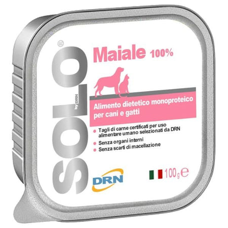 DRN Solo Maiale Alimento Monoproteico per Cane e Gatto