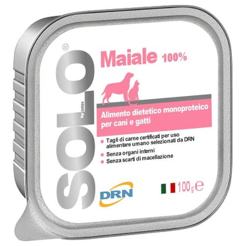 DRN Solo Maiale Alimento Monoproteico per Cane e Gatto