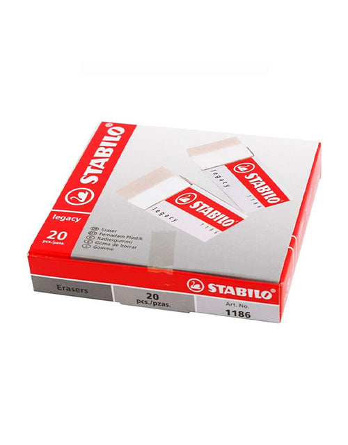 Confezione 20 gomme bianche standard Stabilo Legacy