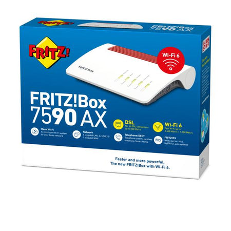 (20002999) FRITZ BOX 7590 AX - ROUTER WIFI 6 - DUAL BAND - CENTRALINO TELEFONICO