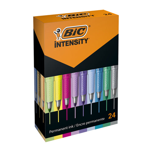 Astuccio 24 Marcatori Intensity Colori Assortiti Bic