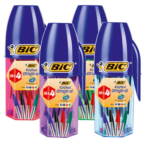 Astuccio 20Pz Cristal Colori Assortiti Bic