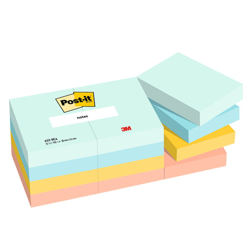 Cf. 12Pz Blocco 100Fg. Post-It 38X51Mm 653-Bea Beachside