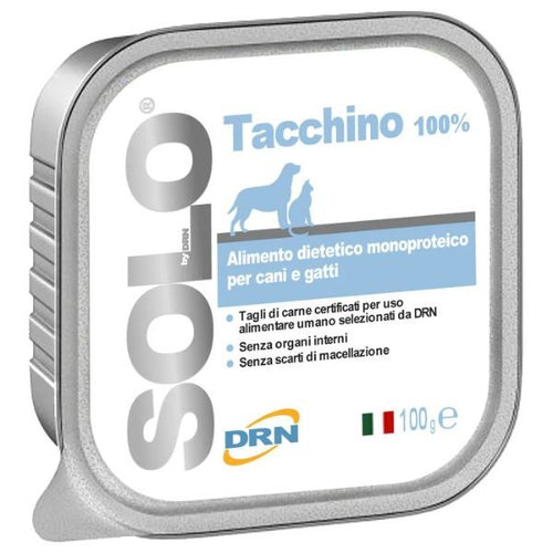 DRN Solo Tacchino Alimento Monoproteico per Cane e Gatto