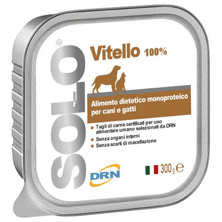 DRN Solo Vitello Alimento Monoproteico per Cane e Gatto