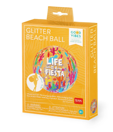 Legami, Palla da Spiaggia Gonfiabile con Glitter Cactus