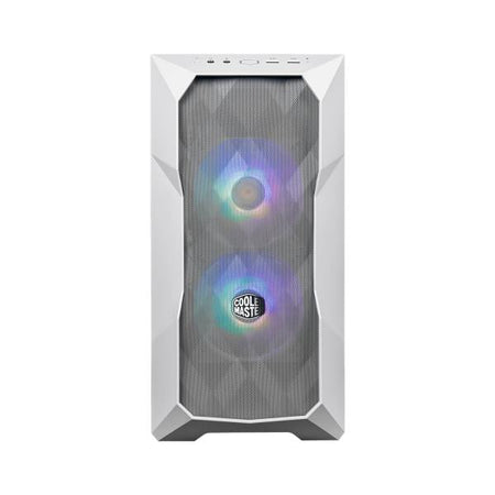 "Case MasterBox TD300 Mesh White- 2USB3.2-2xCombo 2.5""/3.5""-2x2.5""-2x120mm SickleFlow PWM ARGB Front Fans-ARGB/PWM Hub-NO PSU"