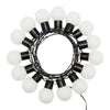 Catena luminosa solare con 15 lampadine a led decorazione per giardino 6 mt